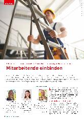 Vorschauseite 1: Schwerpunkt Präventionskultur: Menschen motivieren, sicher zu arbeiten. Mitarbeitende einbinden.