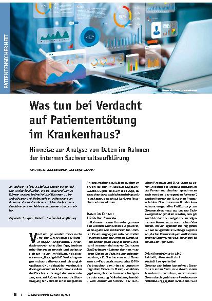 Vorschauseite 1: Was tun bei Verdacht auf Patiententötung im Krankenhaus?
