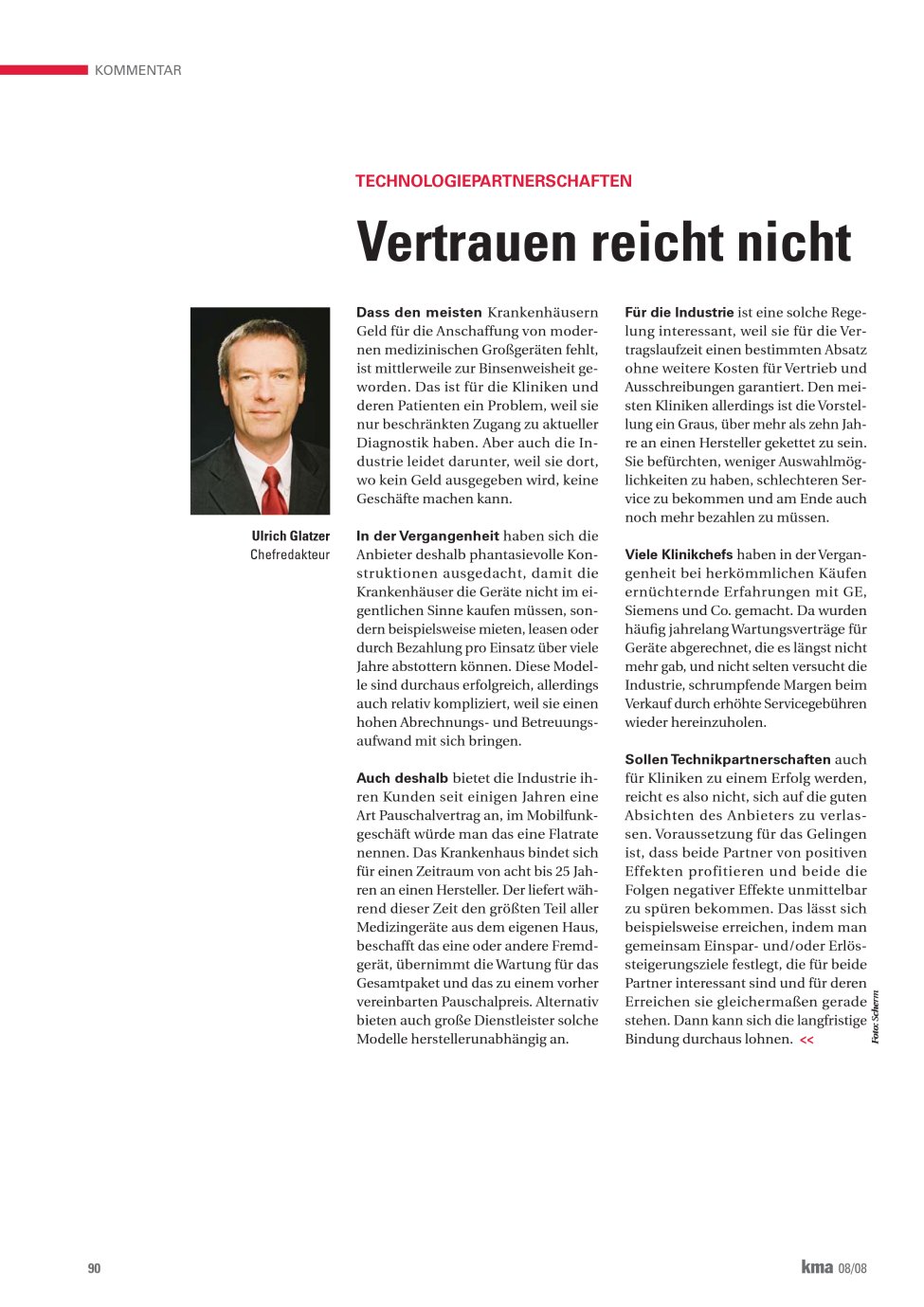Vorschauseite 1: Vertrauen reicht nicht