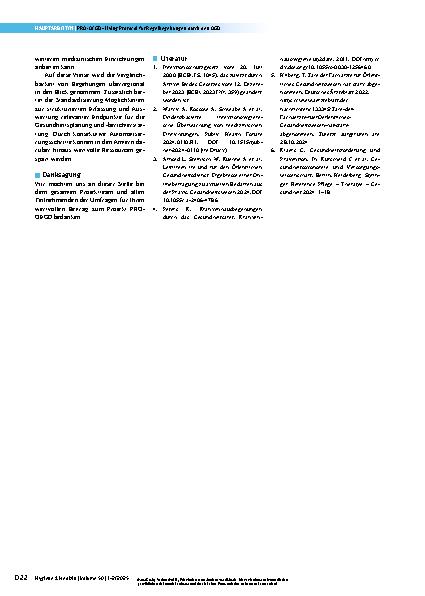 Vorschauseite 4: PRO-OEGD – Living Protocol für Regelbegehungen durch den Öffentlichen Gesundheitsdienst – Statusbericht