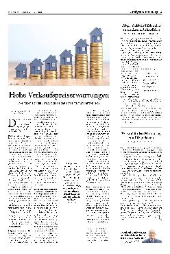 Vorschauseite 1: Hohe Verkaufspreiserwartungen