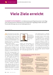 Vorschauseite 1: Viele Ziele erreicht.