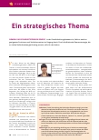 Vorschauseite 1: Ein strategisches Thema