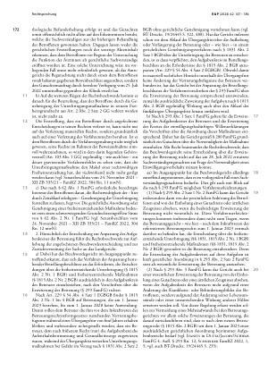 Vorschauseite 2: Neubestimmung des Aufgabenkreises bei Entscheidung über Unterbringung, Anforderungen an Sachverständigengutachten im Betreuungsund Unterbringungsverfahren