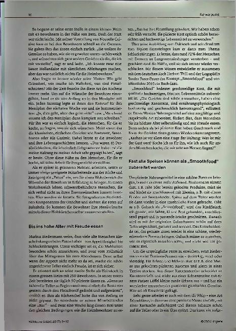 Vorschauseite 2: Küchenphilosophie des Herzens: Ein Porträt über den Heimkoch Markus Biedermann