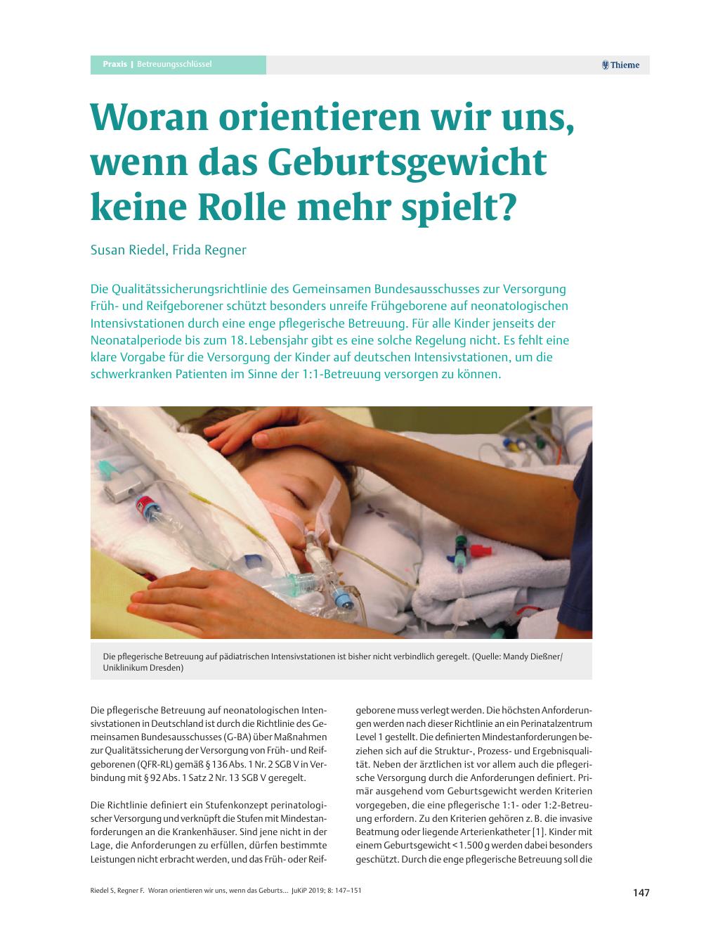 Vorschauseite 1: Woran orientieren wir uns, wenn das Geburtsgewicht keine Rolle mehr spielt?