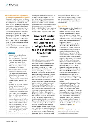 Vorschauseite 2: Zuversicht als Führungsprinzip: Wie Haltung und Klarheit Teams in Krisen stärken