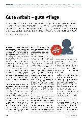 Vorschauseite 1: Gute Arbeit - gute Pflege