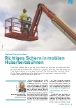 Vorschauseite 1: Richtiges Sichern in mobilen Hubarbeitsbühnen