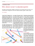 Vorschauseite 1: SYSTEMRELEVANZ Wer dient wem? Gedankenspiele