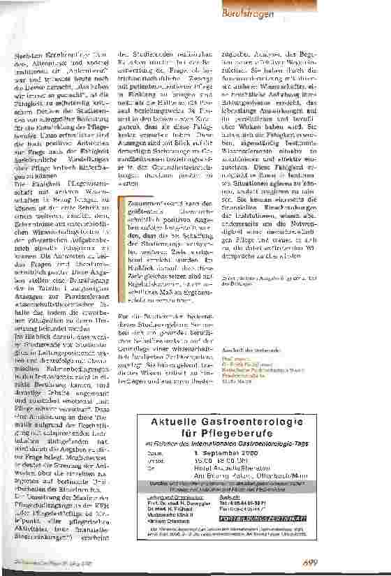 Vorschauseite 4: Pflegemanagement und Pflegepädagogik Analyse einer Umfrage