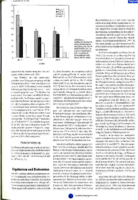 Vorschauseite 3: Antivirale Aktivität von Extrakten aus kultivierten Microcystis-Stämmen gegenüber Influenzaviren