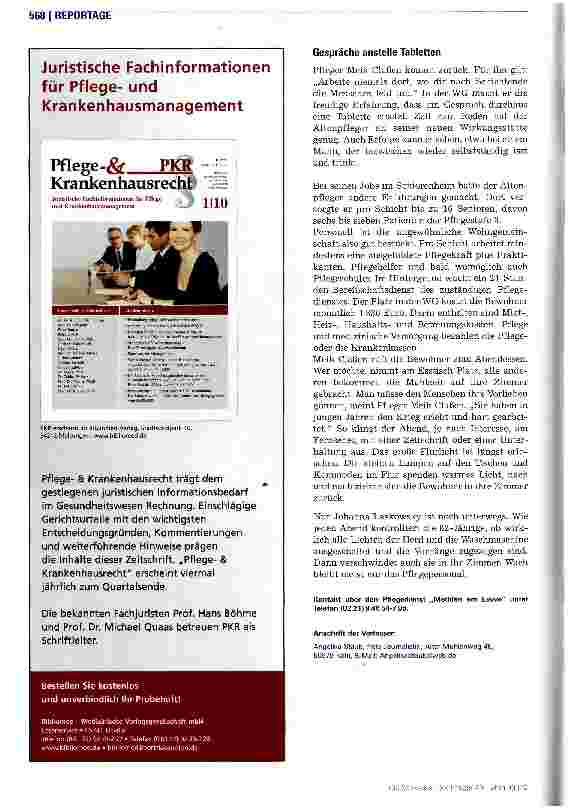 Vorschauseite 3: Alltag statt Therapie