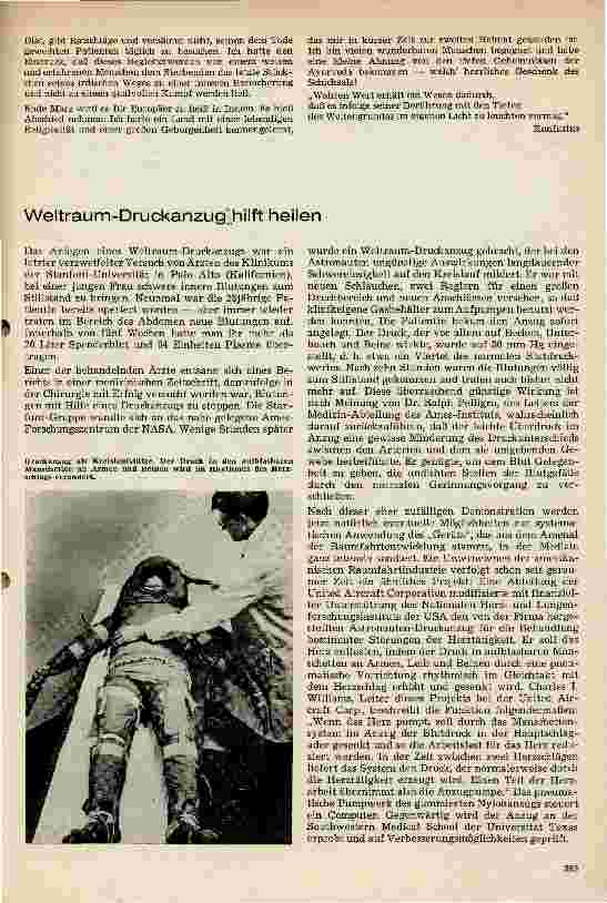 Vorschauseite 1: Weltraum-Druckanzug hilft heilen