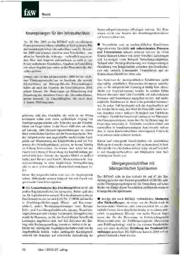 Vorschauseite 2: Restrukturierung der Rechnungslegungsprozesse