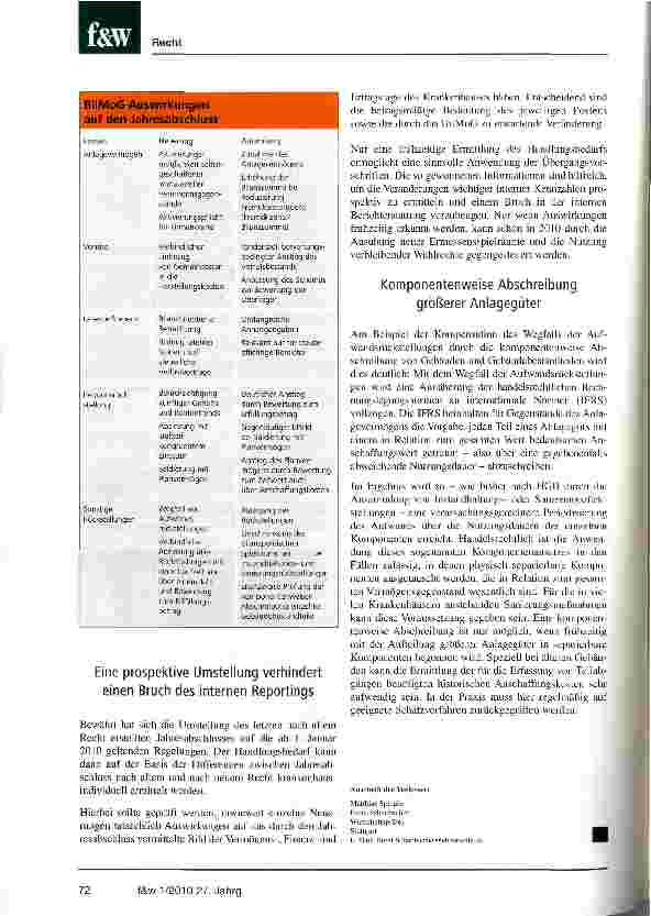 Vorschauseite 4: Restrukturierung der Rechnungslegungsprozesse