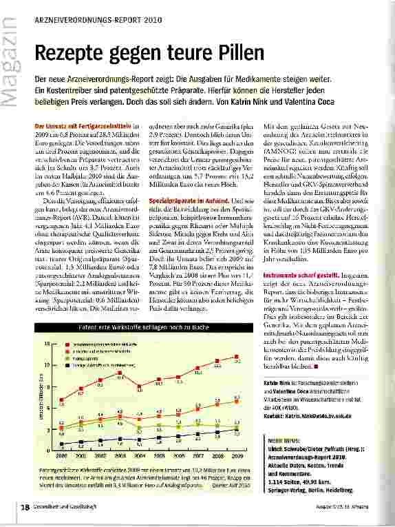 Vorschauseite 1: Rezepte gegen teure Pillen
