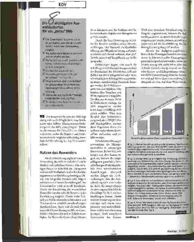 Vorschauseite 4: Alle Informationen auf einen Blick Management-Informations-Systeme unterstützen das Controlling