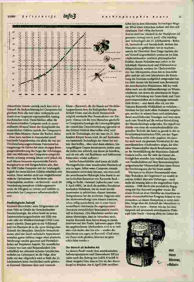 Vorschauseite 2: Die Stimme des Propheten Technologiedebatte zur Zukunft des Menschen