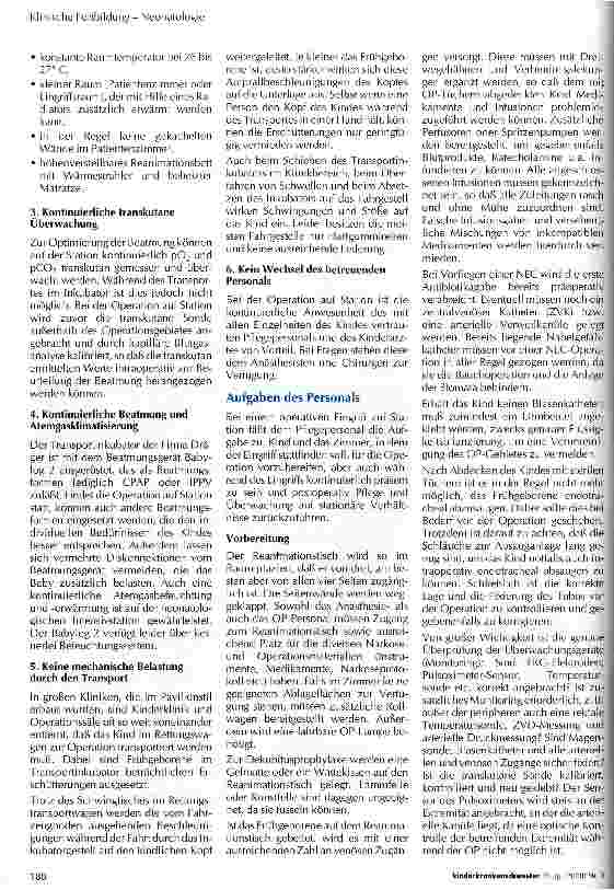 Vorschauseite 2: Die Operation sehr kleiner Frühgeborener auf der neonatologischen Intensivstation