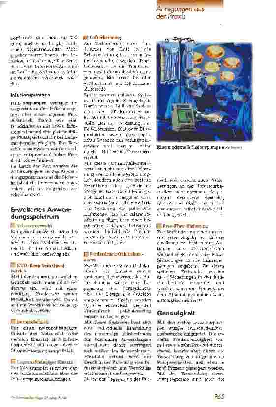 Vorschauseite 2: Von den Anfängen der Infusionstherapie zur modernen Infusionspumpe