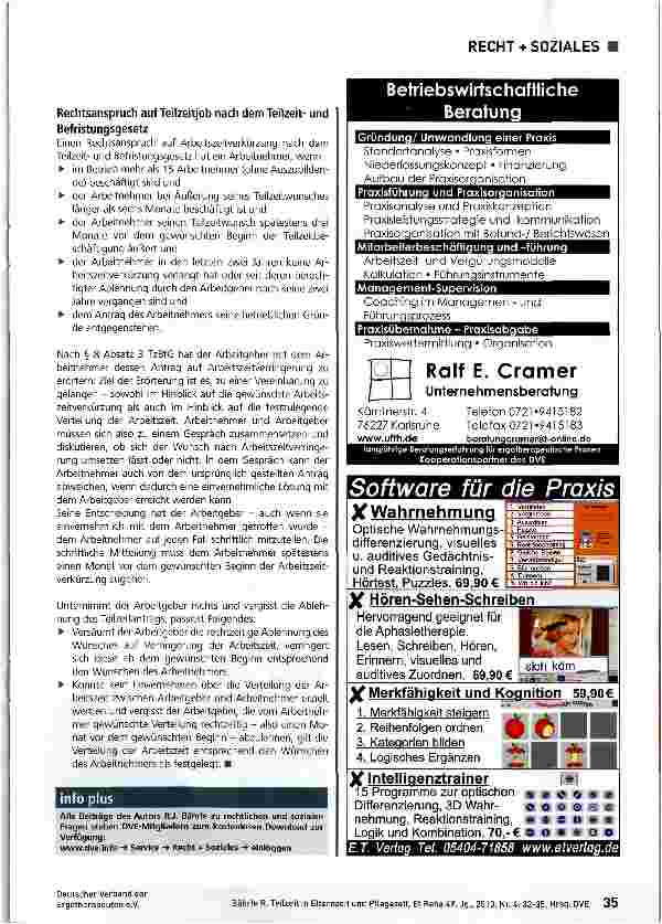 Vorschauseite 4: Teilzeit in Elternzeit und Pflegezeit