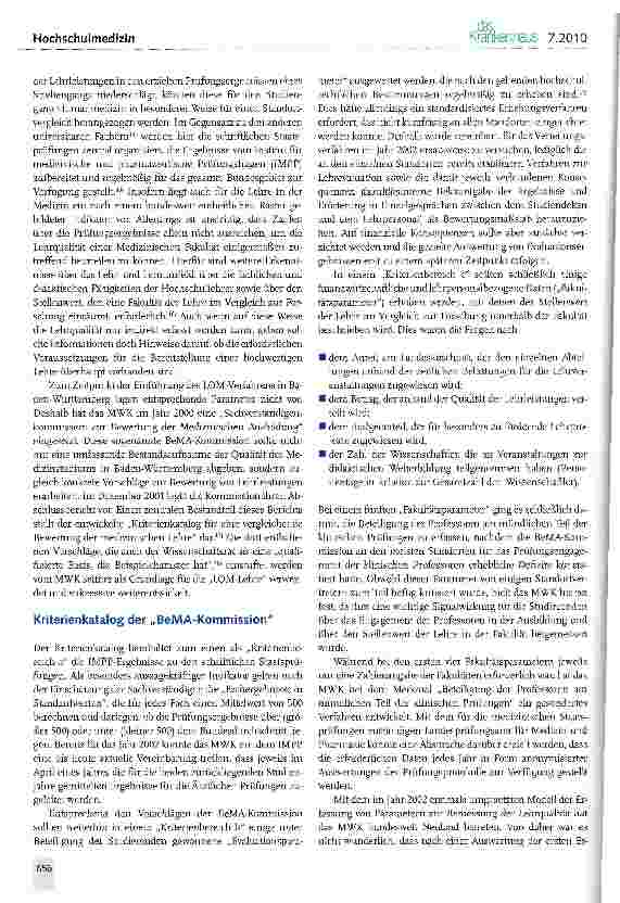 Vorschauseite 5: Leistungsorientierte AAittelverteilung (LOAA) in der Medizin in Baden-Württemberg