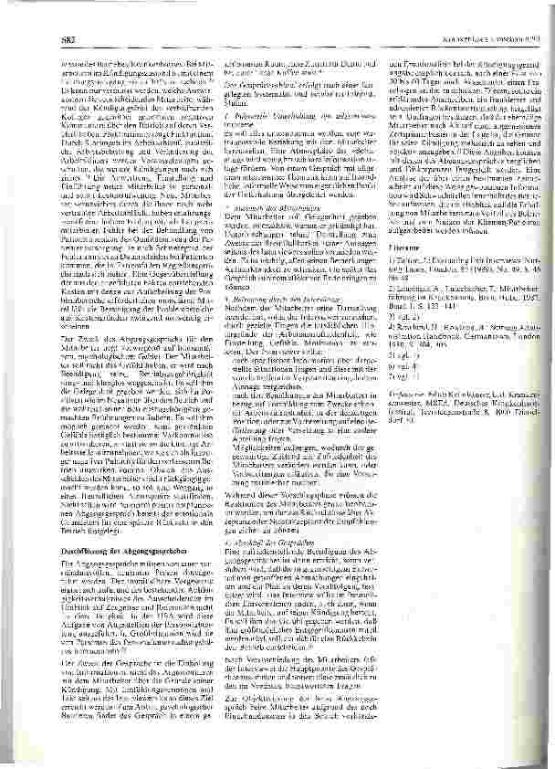 Vorschauseite 2: Das Abgangsgespräch