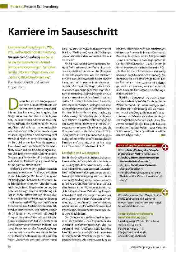 Vorschauseite 1: Karriere im Sauseschritt