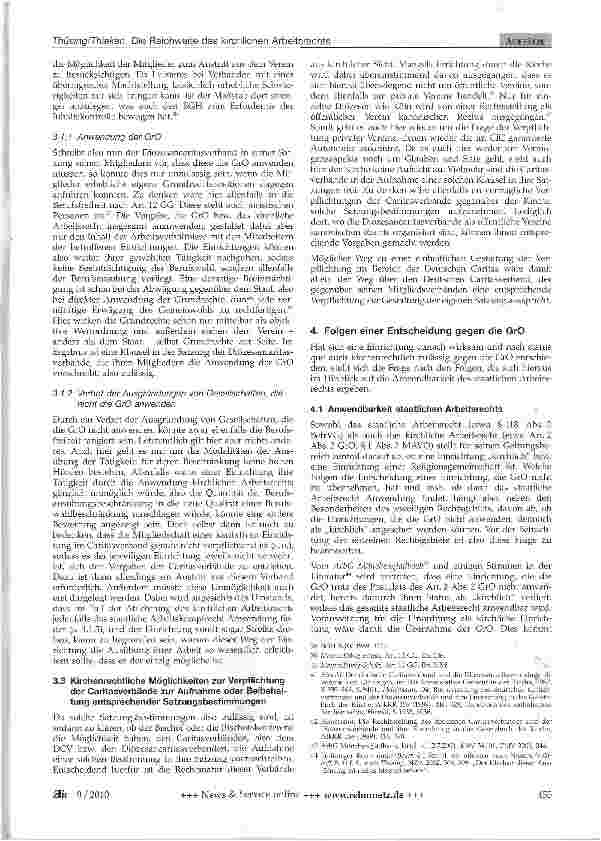 Vorschauseite 6: Die Reichweite des kirchlichen Arbeitsrechts