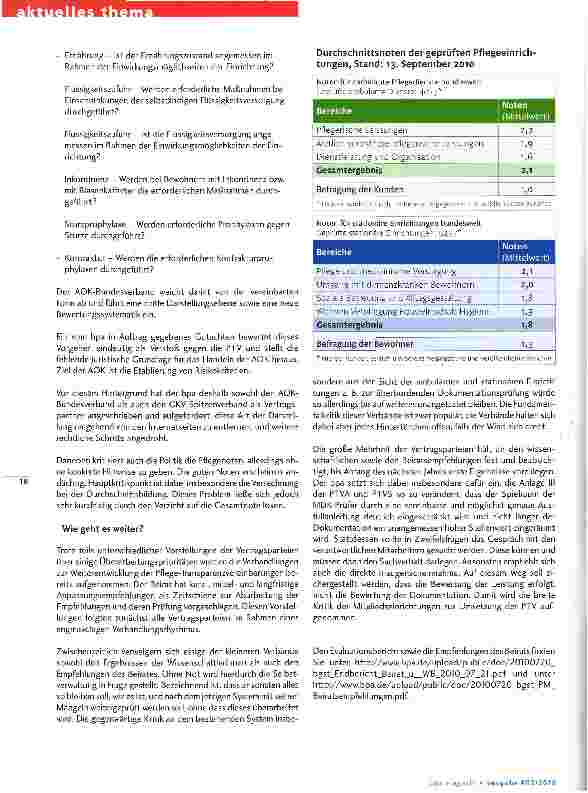 Vorschauseite 4: Keine Alternative zum System der Pflegenoten