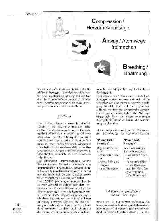 Vorschauseite 3: DIE NEUEN ILCOR-EMPFEHLUNGEN FÜR DIE KARDIOPULMONALE REANIMATION