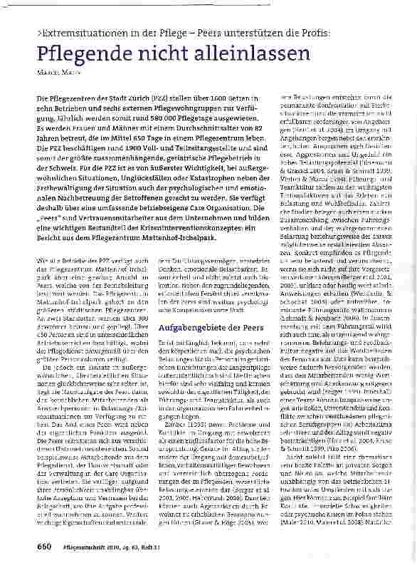 Vorschauseite 1: Pflegende nicht alleinlassen