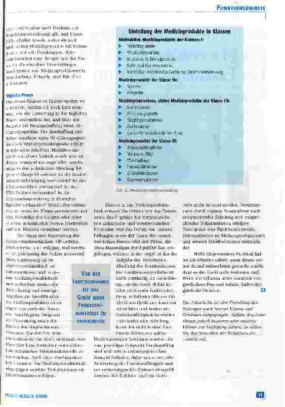 Vorschauseite 4: Auswirkungen des Medizinproduktegesetzes auf die Pflege