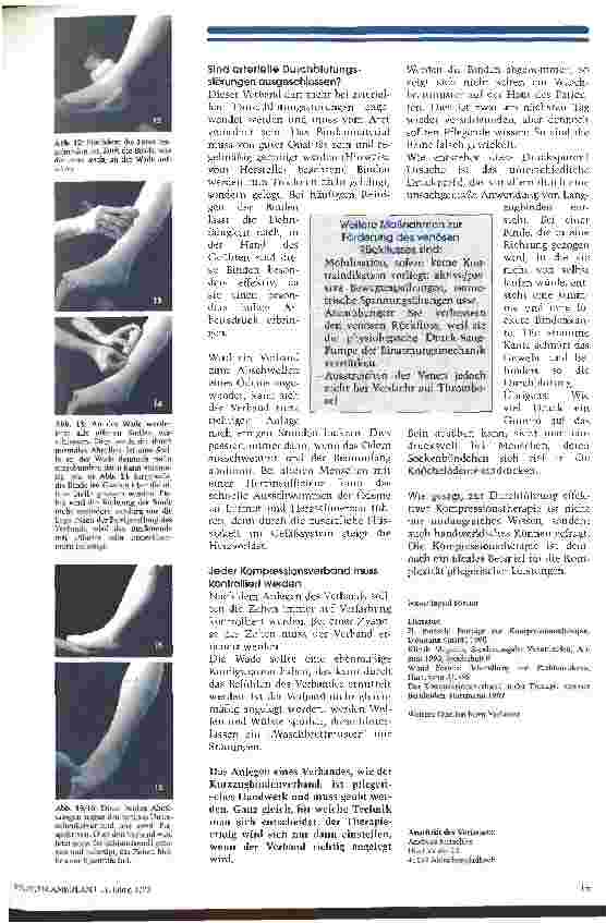 Vorschauseite 4: Hauptsache richtig gewickelt Venöse Kompressionstherapie