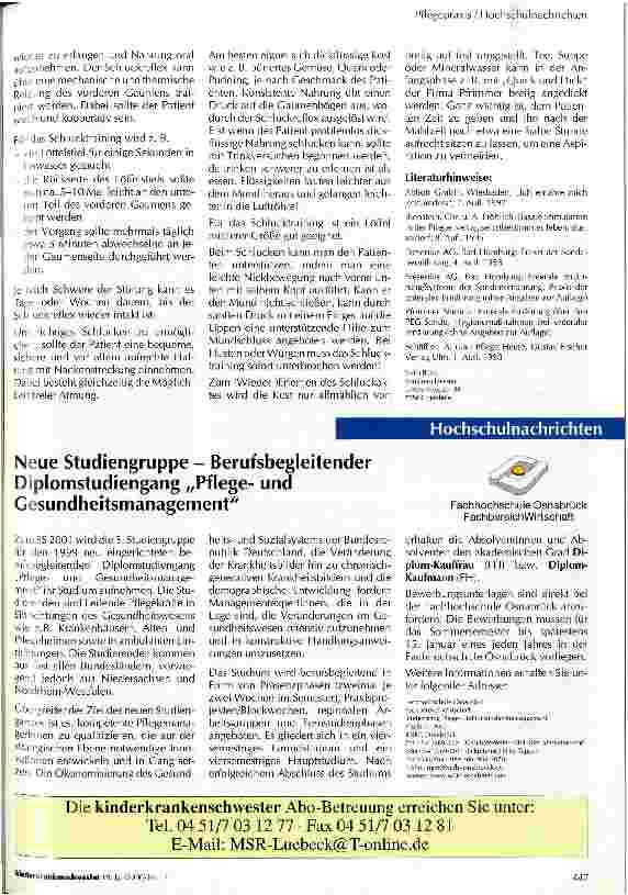 Vorschauseite 5: Ich esse anders! - Informationen zur Ernährung über die PEG-Sonde