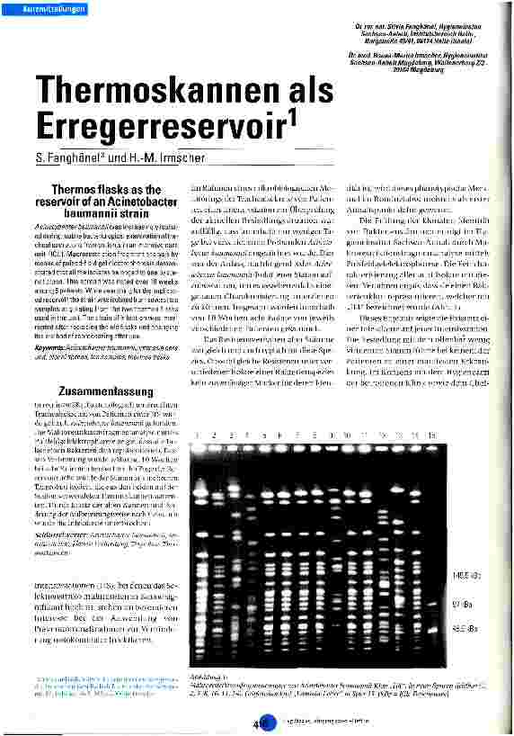 Vorschauseite 1: Thermoskannen als Errgerreservoir