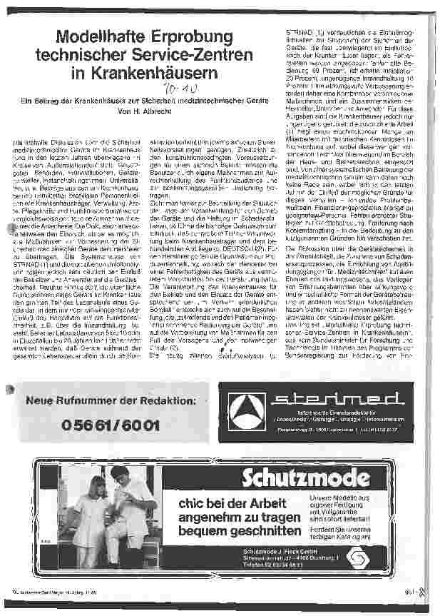Vorschauseite 1: Modellhafte Erprobung technischer Service-Zentren in Krankenhäusern