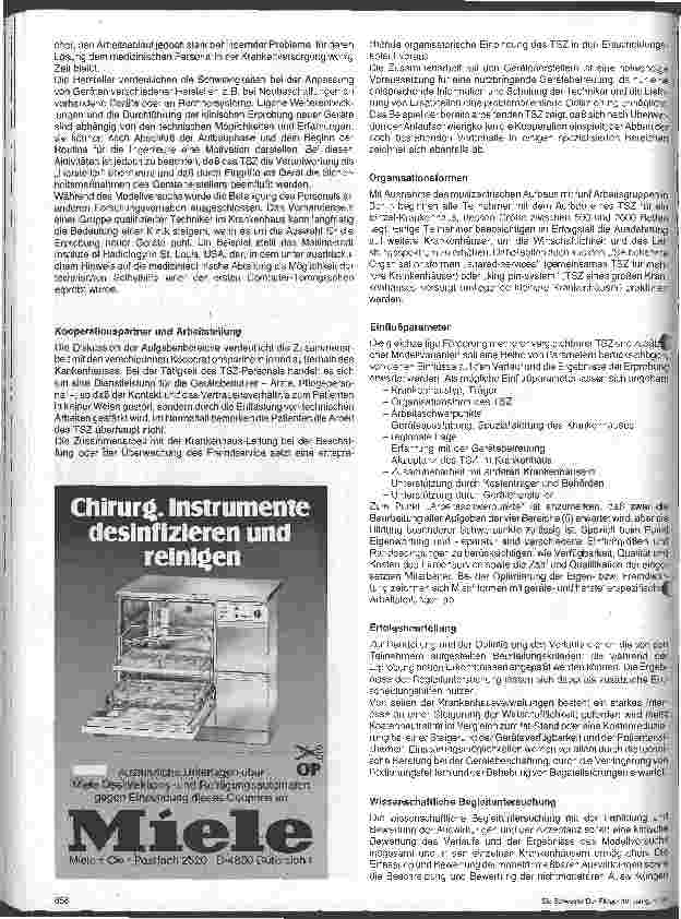 Vorschauseite 6: Modellhafte Erprobung technischer Service-Zentren in Krankenhäusern