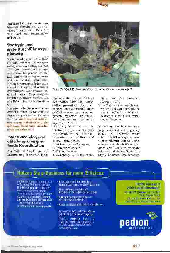 Vorschauseite 2: Der Roboter - ein neuer Kollege? Op. -Pflege