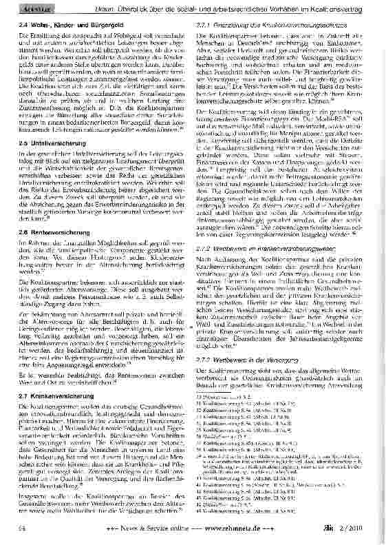 Vorschauseite 4: Überblick über die sozialund arbeitsrechtlichen Vorhaben im Koalitionsvertrag