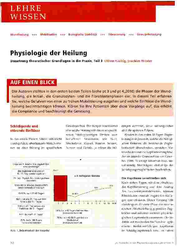 Vorschauseite 1: Physiologie der Heilung
