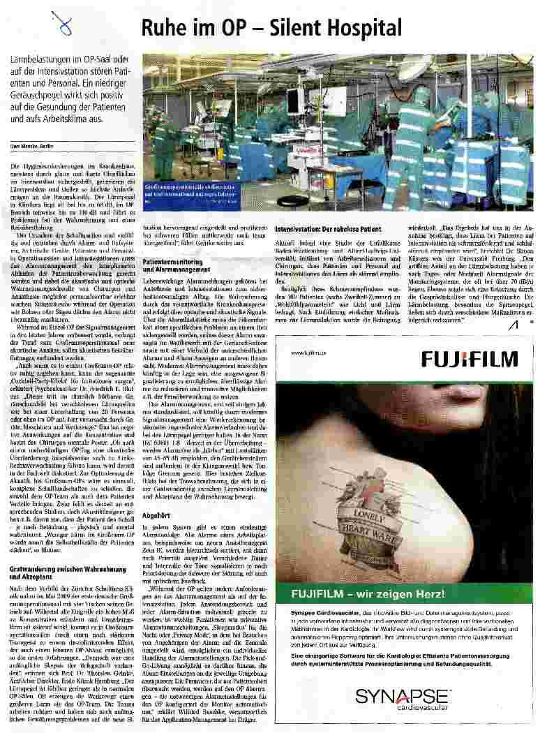 Vorschauseite 1: Ruhe im OP - Silent Hospital