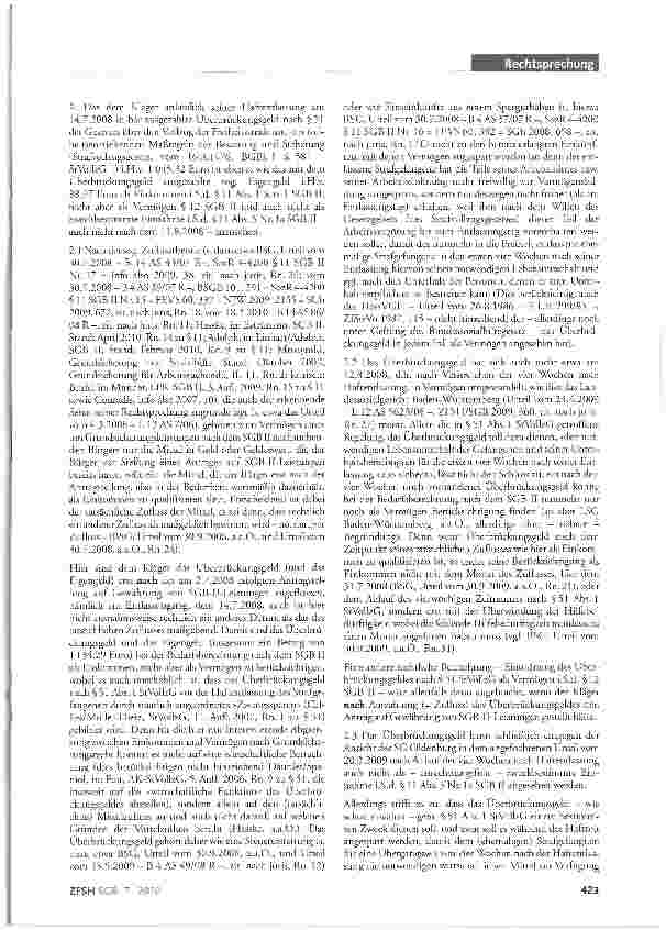 Vorschauseite 4: Überbrückungsgeld für Haftentlassene als Einkommen i.S.d. §11 Abs.1 SGB II; keine anrechnungsfreie zweckbestimmte Einnahme; Abgrenzung zwischen Einkommen und Vermögen