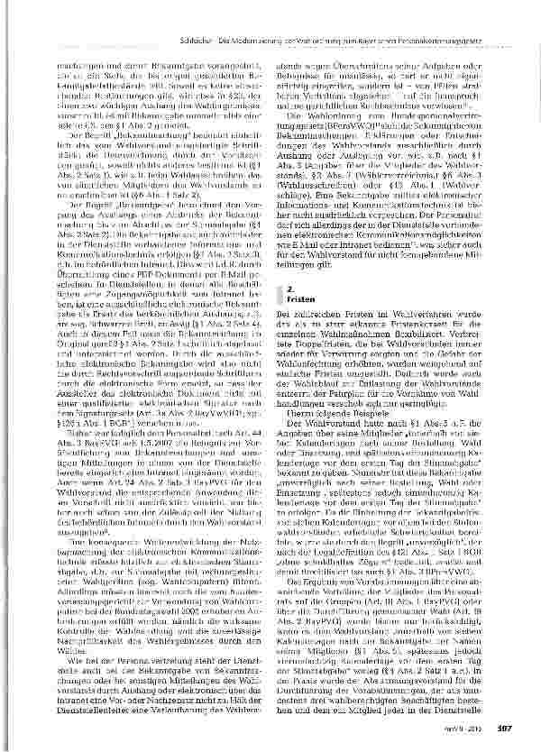 Vorschauseite 2: Die Modernisierung der Wahlordnung zum Bayerischen Personalvertretungsgesetz