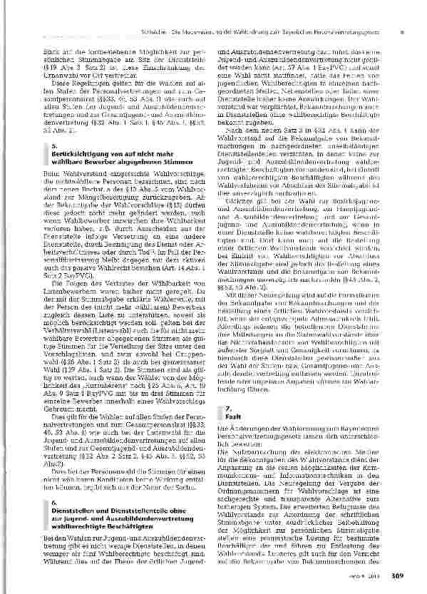 Vorschauseite 4: Die Modernisierung der Wahlordnung zum Bayerischen Personalvertretungsgesetz