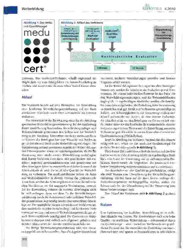 Vorschauseite 2: Optimierung der ärztlichen Weiterbildung