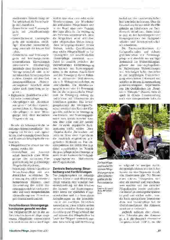 Vorschauseite 3: Homecare Hohe Qualifikationsansprüche