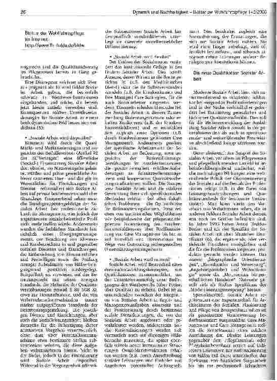 Vorschauseite 3: Perspektiven der sich wandelnden Pflegelandschaft Konsequenzen für Soziale Arbeit in einem wettbewerbsnahen Feld