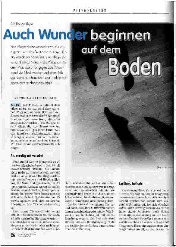 Vorschauseite 1: Auch Wunder beginnen auf dem Boden Die Bodenpflege